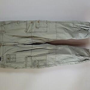 Old Navy Men's Cargo Jogger Pants - Khaki Green Lots Of Pockers